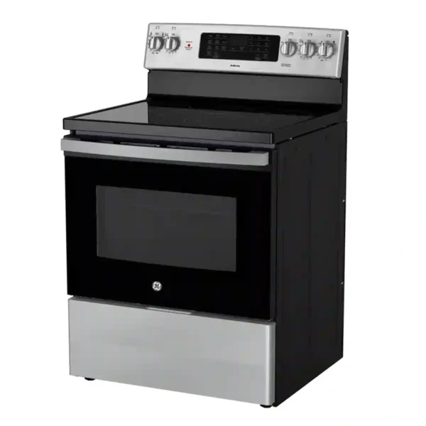 Cuisinière électrique à convection autonome GE Adora 30 po avec friteuse à air - JCB870STSS – Image 4