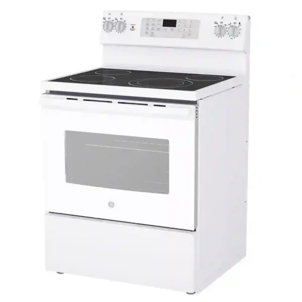 Cuisinière électrique à convection autonome GE 30 po avec friteuse à air sans préchauffage - JCB830DVWW – Image 5