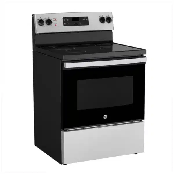 Cuisinière autonome 5.0 pi.cu, 30”, GE, Stainless - JCBS630SVSS – Image 2