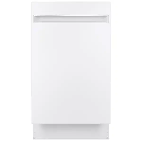 GE Built-In Dishwasher 18″ – White, 3 Cycles, Quiet (47 dBA) - PDT145SGLWW
