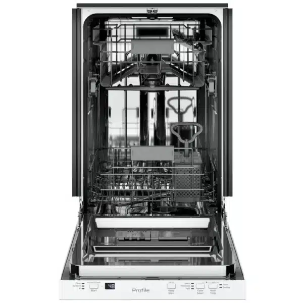 GE Built-In Dishwasher 18″ – White, 3 Cycles, Quiet (47 dBA) - PDT145SGLWW - Image 2