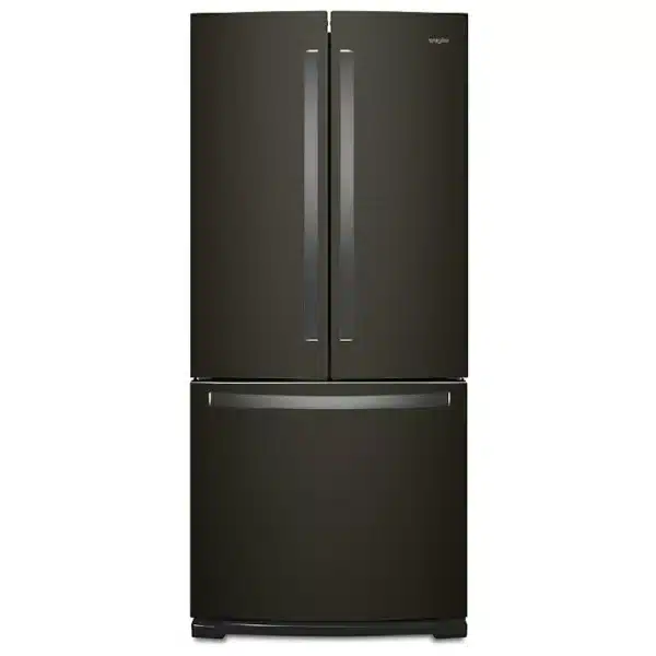 Réfrigérateur à portes françaises Whirlpool WRF560SFHV frigo, 30 pouce largeur, 19.7 pi. cu. Capacité, couleur Inox noir