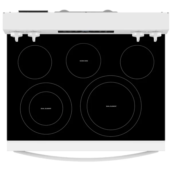 Cuisinière whirlpool autoportante à convection 30’’, 5 brûleurs, Air Fry, Blanc – YWFES5030RW – Image 4