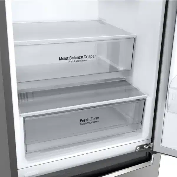 LG 12 cu.ft Counter-Depth Bottom Freezer Refrigerator Platinum Silver –LBNC12231V - Image 3