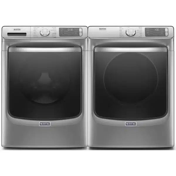 Ensemble laveuse sécheuse Maytag  – Inox anti‑empreintes – 5,3 + 7,4 pi³ avec vapeur, Wi‑Fi- MHW8630HC YMED8630HC