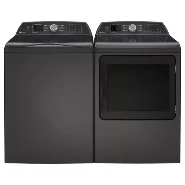 Combo Laveuse top‑load 5,0 pi³ et Sécheuse électrique 7,0 pi³ – GE Profile – Gris diamant – PTW700BPTDG / PTD70EBMTDG