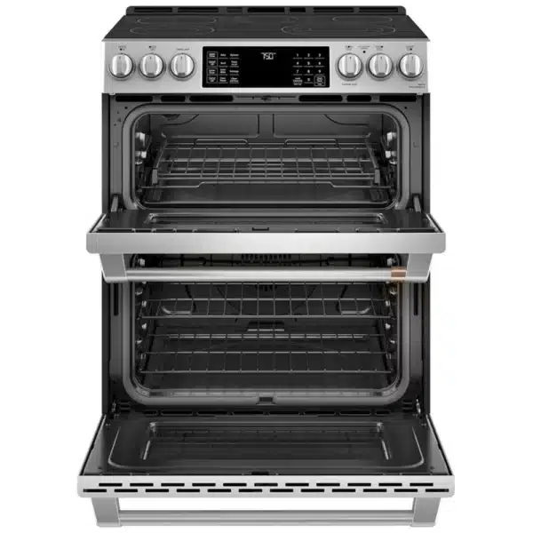 Café Electric Range – 30", 6.7 cu. ft., Double Oven, True Convection, 5 Burners, Air Fry, Stainless Steel - CCES750P2MS1 - Image 2