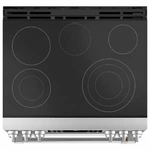 Café Electric Range – 30", 6.7 cu. ft., Double Oven, True Convection, 5 Burners, Air Fry, Stainless Steel - CCES750P2MS1 - Image 3