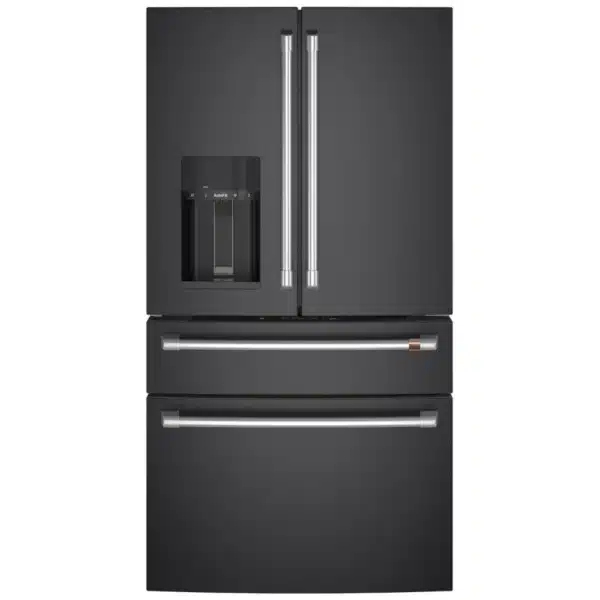 Réfrigérateur à portes françaises Café – 36", 27.8 pi³, Noir mat - CVE28DP3ND1