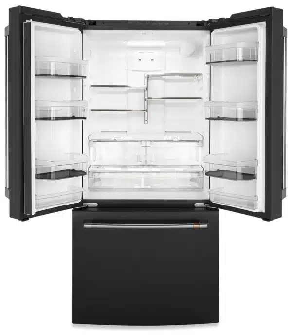 Réfrigérateur Café à portes françaises – 33", 18.6 pi³, Noir mat, Distributeur d’eau intérieur - CWE19SP3NTD1 – Image 2