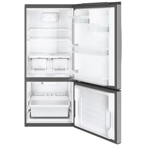 Réfrigérateur à congélateur inférieur GE – 30", 20.9 pi³, Inox, Certifié ENERGY STAR - GBE21AYRLKFS – Image 2