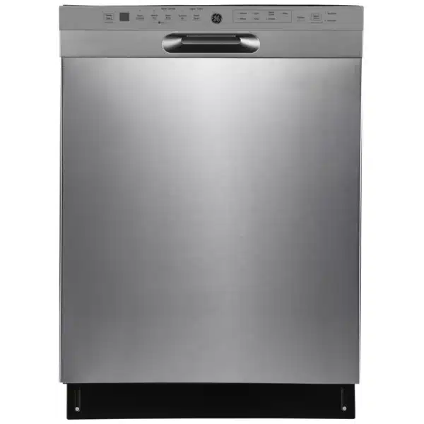 GE Dishwasher – 24", Stainless Steel, 48 dB, 7 Cycles, 16 Place Settings, Full Console, Stainless Tub - GBF655SSPSS