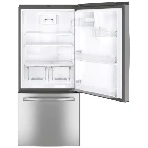 Réfrigérateur GE 21 pi³ à congélateur inférieur – acier inox résistant aux traces – GDE21DYRKFS – Image 2