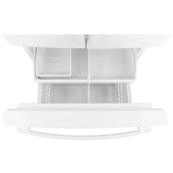 GE French-Door Refrigerator – 27 cu. ft., White - GNE27JGMWW - Image 3