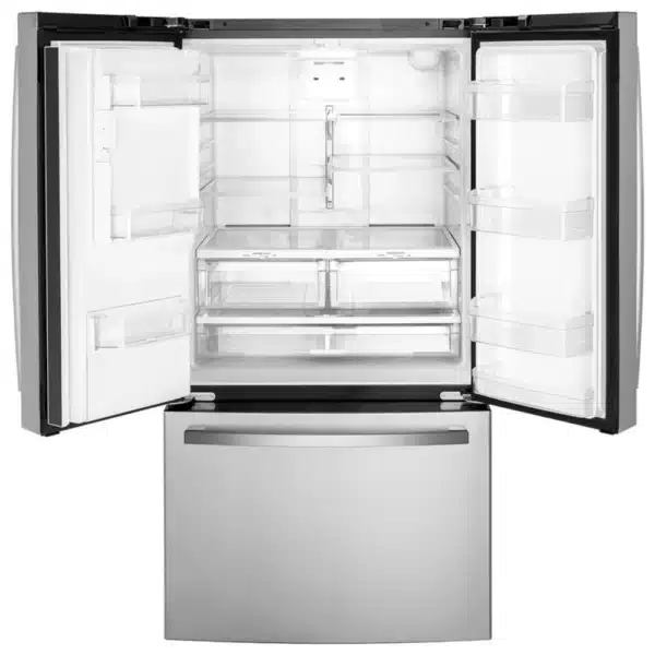 Réfrigérateur à portes françaises GE – 36", 20.6 pi³, Inox, Profondeur de comptoir - GYE21JYMFS – Image 2