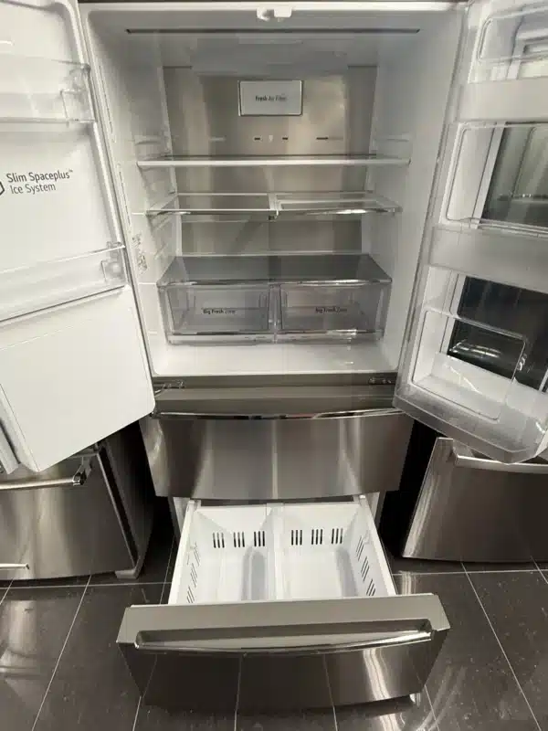 LG 33'' French Door Refrigerator, InstaView Door, Counter Depth, Stainless- LRMVC1803S - Image 5