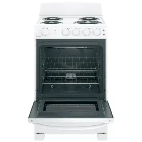 GE Electric Range – 24", 2.9 cu. ft., 4 Burners, White - JCAS300DMWW - Image 2