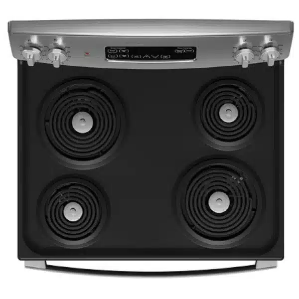 GE Electric Range – 30", 5 cu. ft., 4 Burners, Black/Stainless - JCBS250SVSS - Image 2