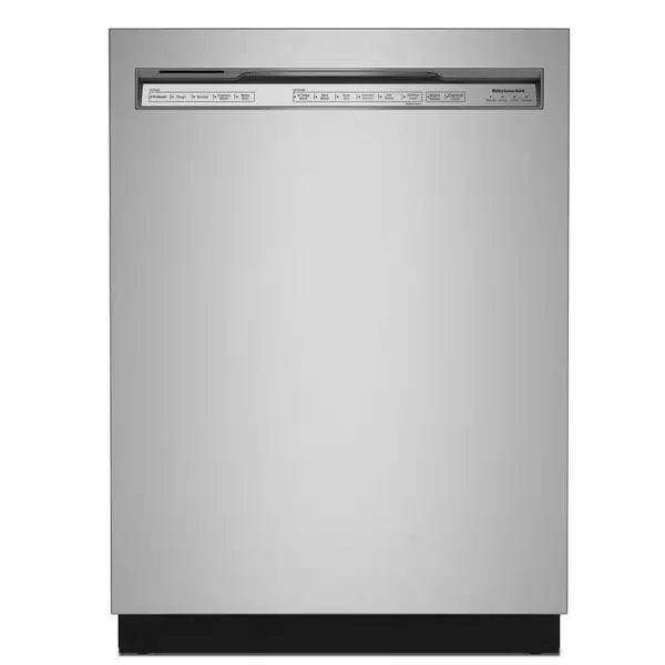 LKitchenAid Dishwasher – 24", Stainless Steel, 44 dB, 5 Cycles, 13 Place Settings, Full Console - KDFE204KPS