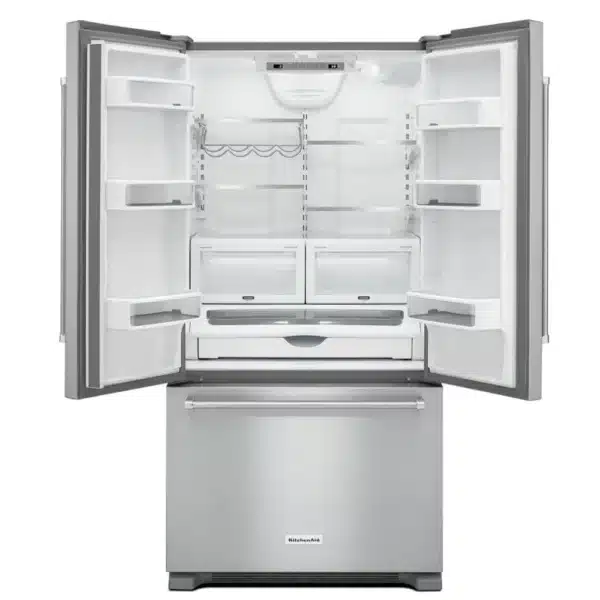 KitchenAid French Door Refrigerator – 22.1 cu. ft., Stainless Steel - KRFC302EPA - Image 2