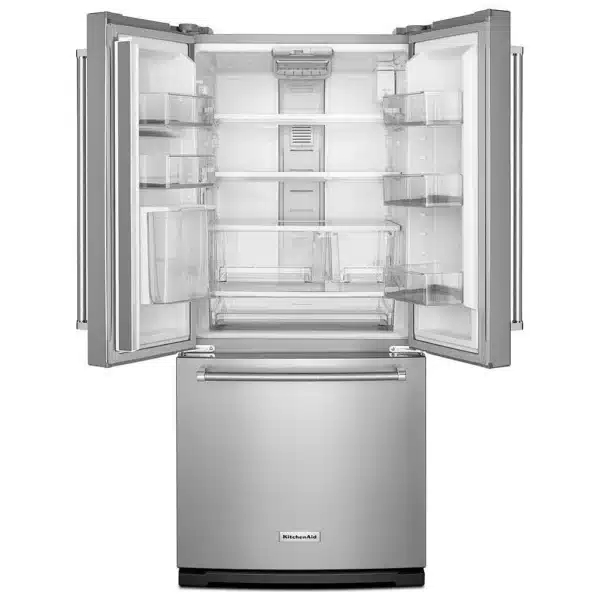 KitchenAid French Door Refrigerator – 30", 19.7 cu. ft., Stainless Steel - KRFF300ESS - Image 2
