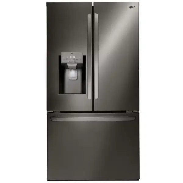 Réfrigérateur à portes françaises LG – 27.7 pi³, Inox noir - LRFS28XBD