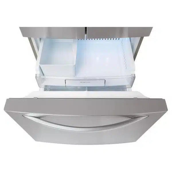 LG French Door Refrigerator – 30", 21.8 cu. ft., Stainless Steel, Water Dispenser - LRFWS2200S - Image 3