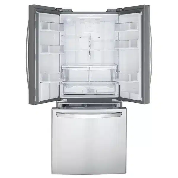 LG French Door Refrigerator – 30", 21.8 cu. ft., Stainless Steel, Water Dispenser - LRFWS2200S - Image 2
