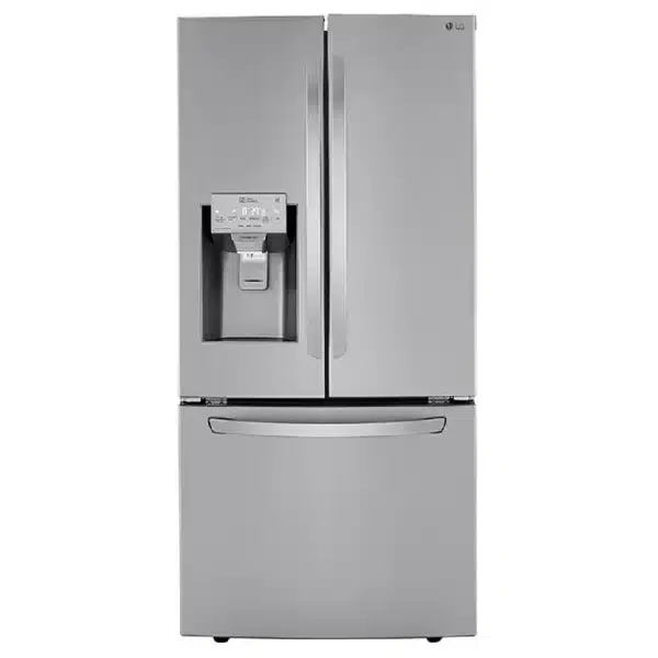 Réfrigérateur à portes françaises LG – 33", 24.5 pi³, Inox, Distributeur d’eau et glace à travers la porte - LRFXS2503S