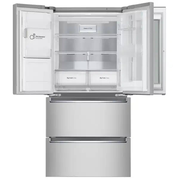 LG 33'' French Door Refrigerator, InstaView Door, Counter Depth, Stainless- LRMVC1803S - Image 2