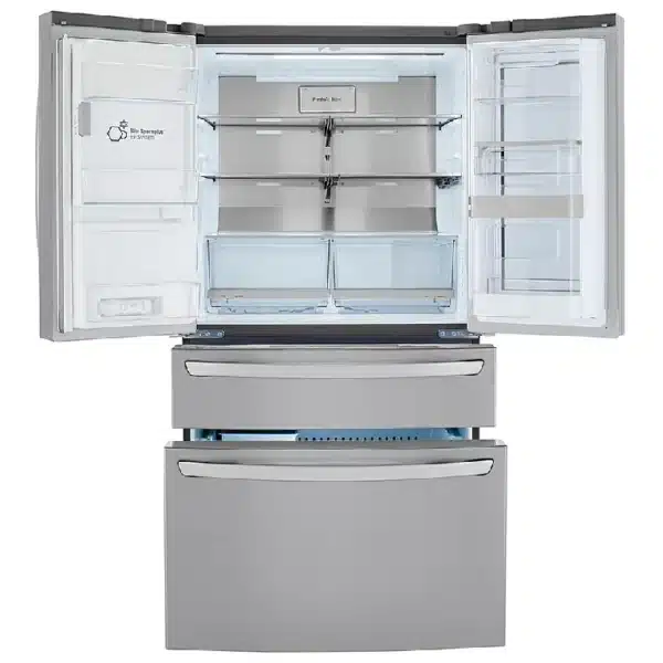 LG 4-Door Refrigerator – 22.5 cu. ft., Stainless Steel, InstaView, Door-in-Door - LRMVC2306S - Image 2
