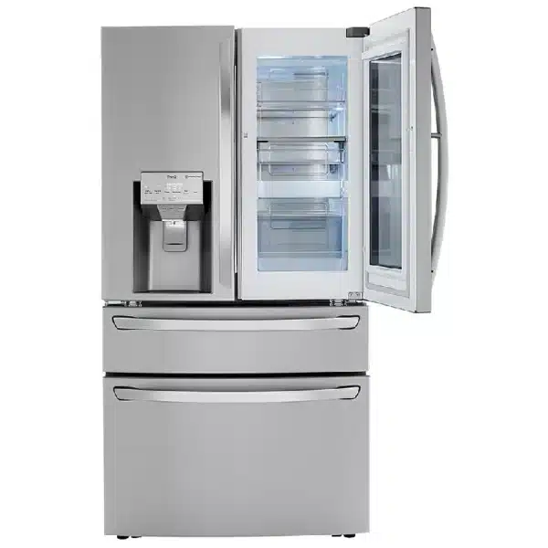 LG 4-Door Refrigerator – 22.5 cu. ft., Stainless Steel, InstaView, Door-in-Door - LRMVC2306S - Image 4