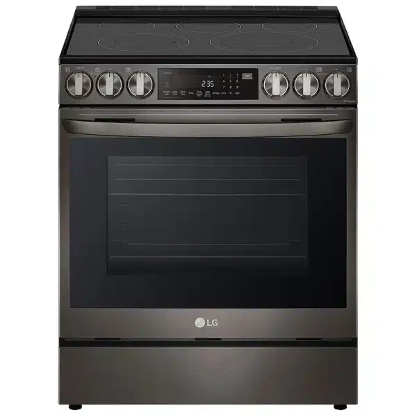 LG Electric Range – 30", 5 Burners, Air Fry, True Convection, Self-Clean, Black Stainless Steel - LSEL6335D