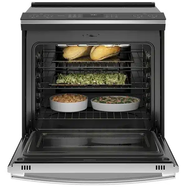 Cuisinière à induction GE Profile – 30 po, 5 éléments, Air Fry, Convection européenne, Sonde, Inox - PCHS920YMFS – Image 2