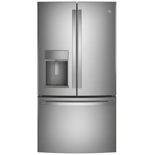 Réfrigérateur à portes françaises GE Profile – 36", 20.9 pi³, Profondeur de comptoir, Inox - PYD22KYNFS