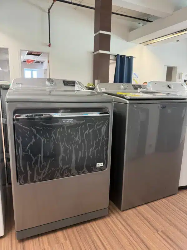 Ensemble laveuse + sécheuse Maytag 27″ – 5,2 pi³ + 7,4 pi³ – ardoise métallique – MVW7230HC & YMED7230HC – Image 2