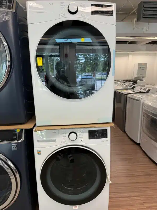 LG Intelligent Washer-Dryer 27'', Front, White - WM3600HWA & DLE3600W - Image 2