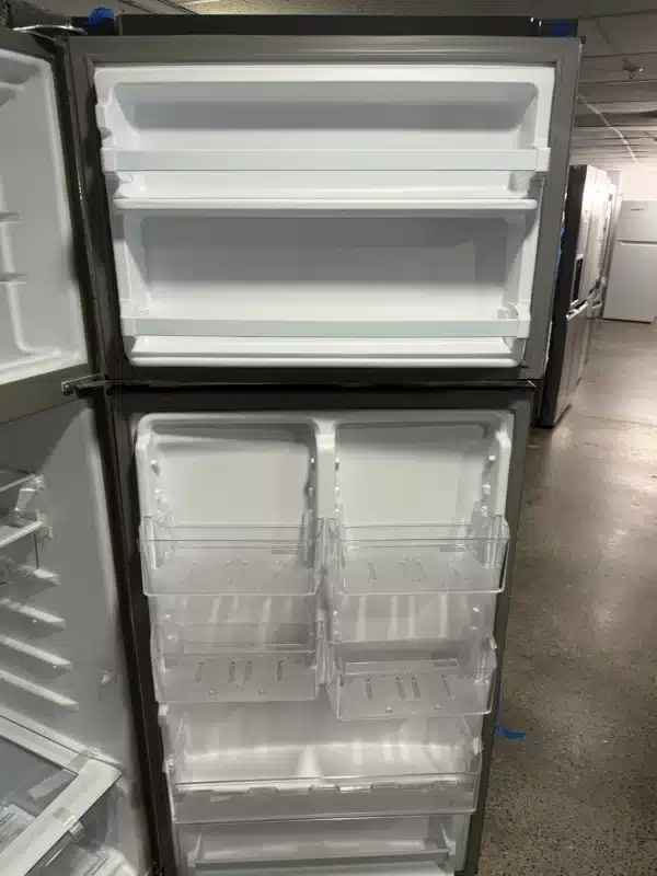 Réfrigérateur Whirlpool à congélateur supérieur – 28″, 18 pi³ – Acier métallique résistant aux traces – WRT518SZFG – Image 5