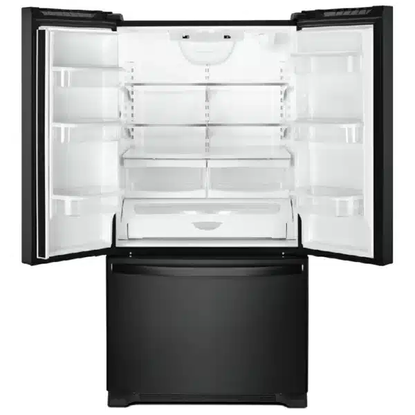 Whirlpool French Door Refrigerator – 33", 22 cu. ft., Black, Internal Water Dispenser - WRFF5333PB - Image 2