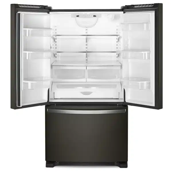 Whirlpool French Door Refrigerator – 33", 22.1 cu. ft., Black Stainless, Internal Water Dispenser - WRFF5333PV - Image 2