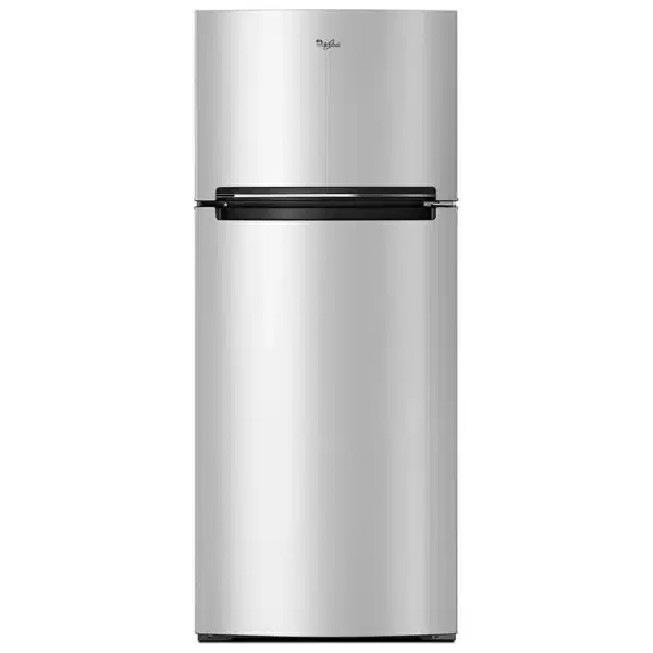 Réfrigérateur Whirlpool à congélateur supérieur – 28″, 18 pi³ – Acier métallique résistant aux traces – WRT518SZFG