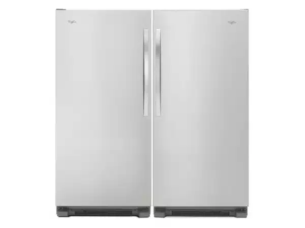 Ensemble Whirlpool – Réfrigérateur colonne 18 pi³ + Congélateur colonne 18 pi³ – 30 po chacun - WSR57R18DM & WSZ57L18DM