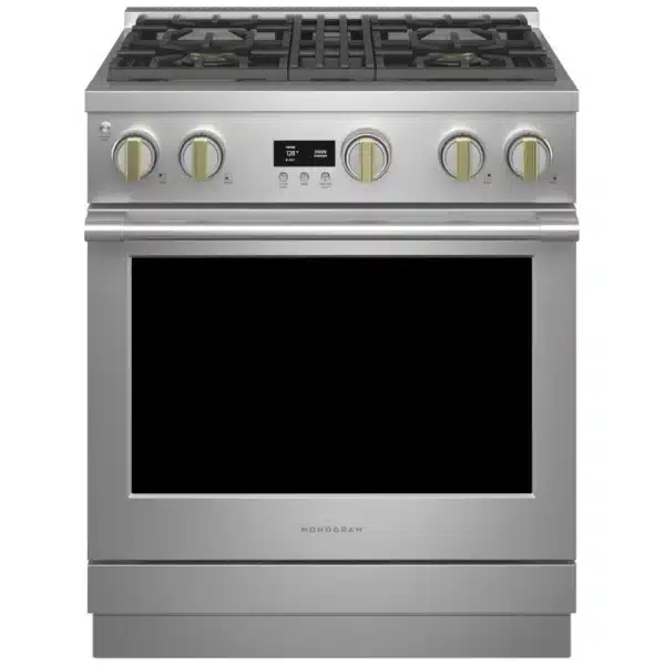 Cuisinière au gaz Monogram – 30", 5.7 pi³, Inox, 4 brûleurs - ZGP304NTSS