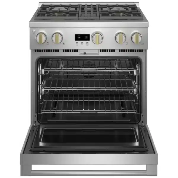 Cuisinière au gaz Monogram – 30", 5.7 pi³, Inox, 4 brûleurs - ZGP304NTSS – Image 2