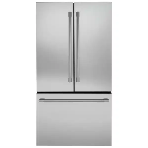 Monogram French Door Refrigerator – 36", 23.1 cu. ft., Stainless Steel, Counter-Depth, Internal Dispensers - ZWE23NSTSS