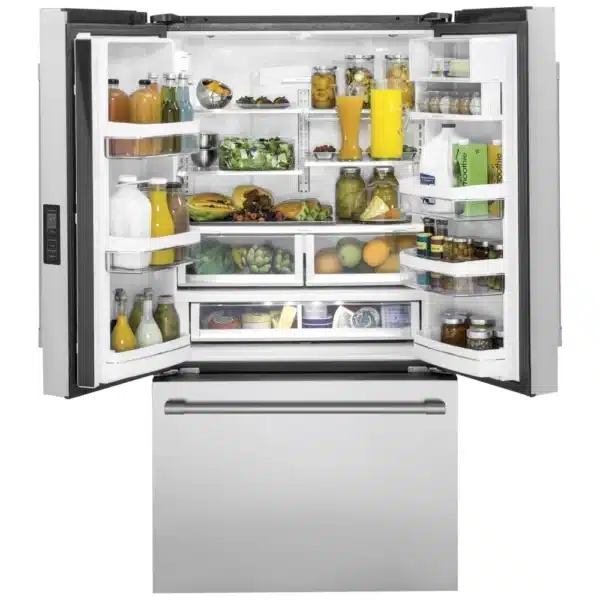 Monogram French Door Refrigerator – 36", 23.1 cu. ft., Stainless Steel, Counter-Depth, Internal Dispensers - ZWE23NSTSS - Image 3