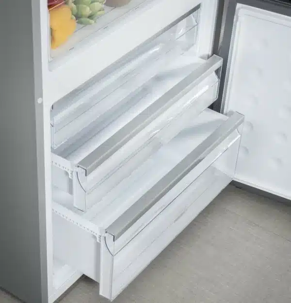 Réfrigérateur à congélateur inférieur Haier – 28", 15 pi³, Inox, Profondeur de comptoir, ENERGY STAR- HRB15N3BCGS – Image 3