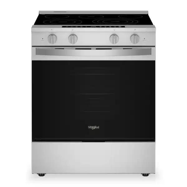 Cuisinière électrique Whirlpool – 30 po, 5 brûleurs, Air Fry, Convection véritable, Autonettoyant, Inox - YWSES7530RZ