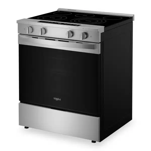 Cuisinière électrique Whirlpool – 30 po, 5 brûleurs, Air Fry, Convection véritable, Autonettoyant, Inox - YWSES7530RZ – Image 4