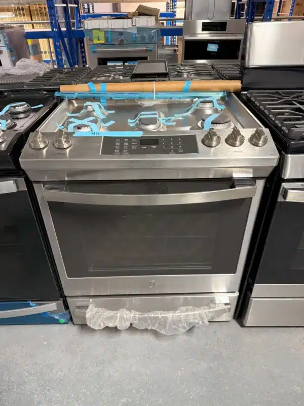 Cuisinière à gaz encastrable GE 30 po – 5,6 pi³, Convection, Air Fry sans préchauffage – JCGS760SP4SS – Image 4
